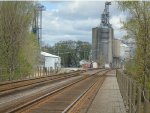 Momence Island North Trestle looking North at Grain Elevator